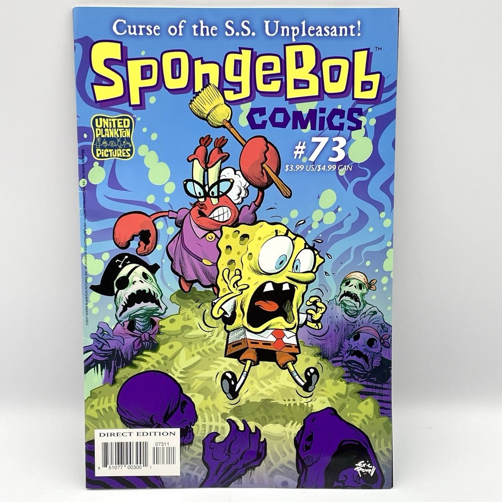 SpongeBob Comics #73 2017 Curse of the S.S. Unpleasant United Plankton Direct